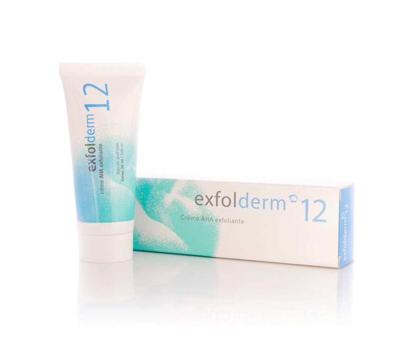 Exfolderm At-Home Peeling with 12 Glycolic Acid Based Skin Care Cream 30ml